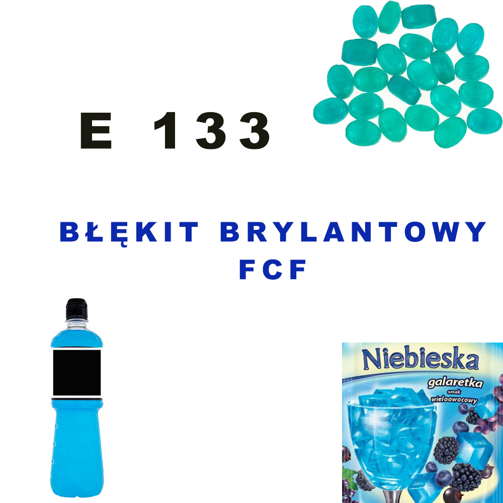 E 133 Błękit brylantowy- Barwnik